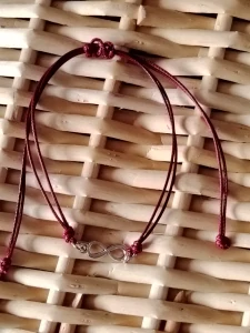 Náramek 2v1 vínový