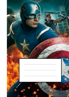 SEŠIT DO ŠKOLY - CAPTAIN AMERICA